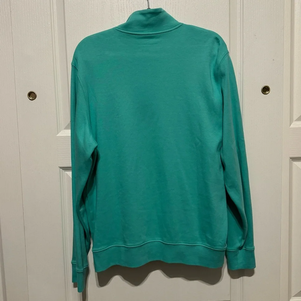 Vineyard Vines Men's Teal Zip-Up Sweater